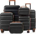 Merax Luggage Set 6 Piece, Hardshell ABS Suitcases by Merax