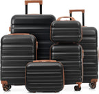 Merax Luggage Set 6 Piece, Hardshell ABS Suitcases by Merax