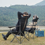 EVER ADVANCED Camping Chairs, Lawn Chairs Outdoor Sports Chairs, Folding Chair - Image 4