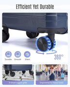 LIGHT FLIGHT Carry On Luggage 22x14x9 Airline Approved, Carry On Suitcases - Image 5