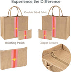 Large Beach Bag Jute Woven Tote - Image 2