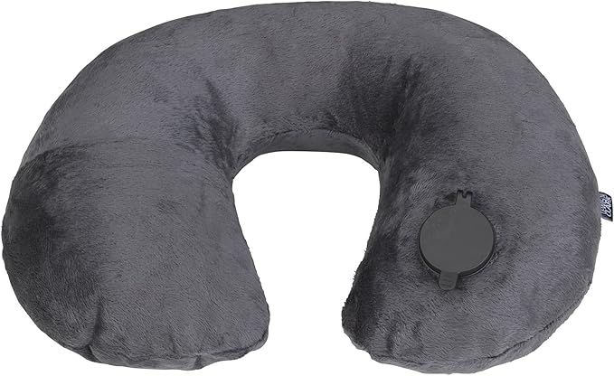 Lewis N. Clark Compact Portable Adjustable and Inflatable Cervical Neck Pillow by LewisNClark