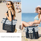 Beach Bag with Zipper - Image 7