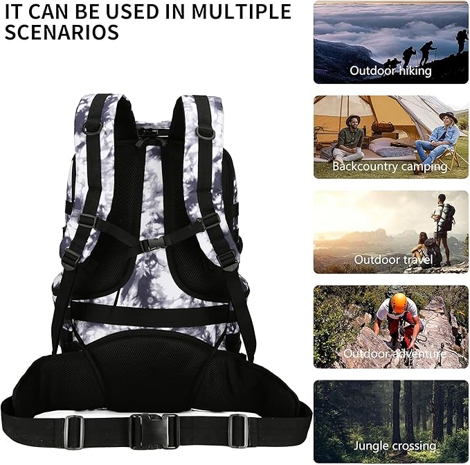 50L Military Tactical Backpack Hiking Waterproof Backpack Large Military Pack 3 - Image 3