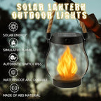 Kaliqo Solar Lantern Outdoor Lights Solar Lantern Waterproof Flickering Flame - Image 3