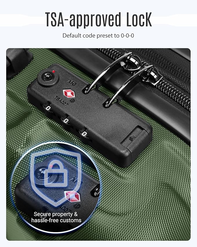 LIGHT FLIGHT Luggage Sets, 3 Piece Durable Suitcase Set - Image 5