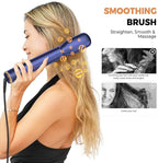5 in 1 Hair Dryer Brush Set,Professional Negative Ionic Hot Air Styler, Air Curling Wrap Styler,Detachable Blow Dryer Brush With Auto Wrap Curlers,Hair Styling Tools For Straight/Curl/Drying/Smoothing