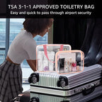 5Pcs Crystal Clear PVC Travel Toiletry Bag Kit - Image 6