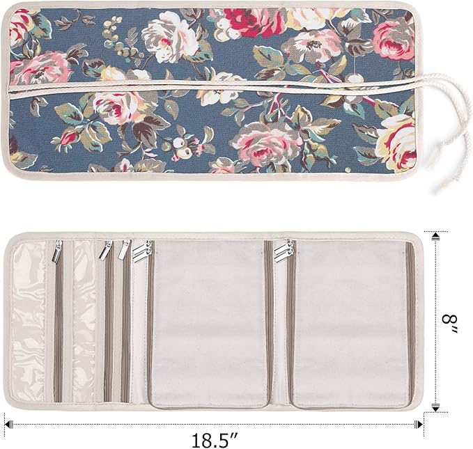Teamoy Travel Jewelry Roll, Jewelry Storage Bag Organizer - Image 5