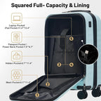 Merax Luggage Sets Front Opening, 2 Piece Hardshell Suitcase - Image 3