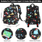 Accmor Toddler Harness Backpack Leash, Cute Excavator Kids Backpack - Image 2