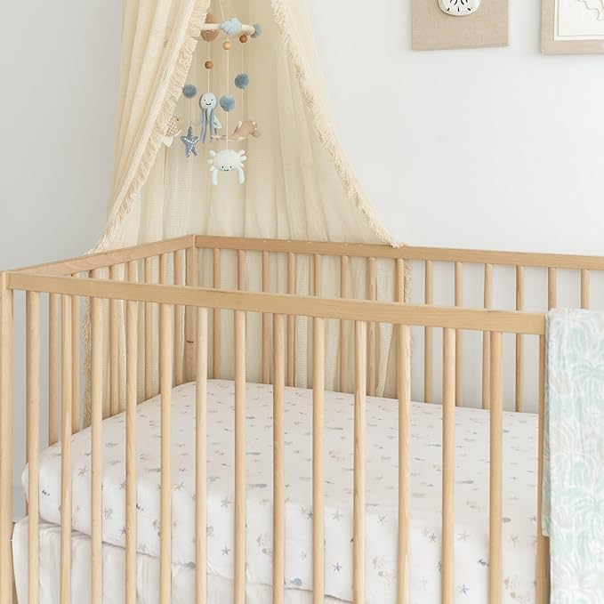Crane Baby 100% Cotton Animal Nursery Sheet - Image 5
