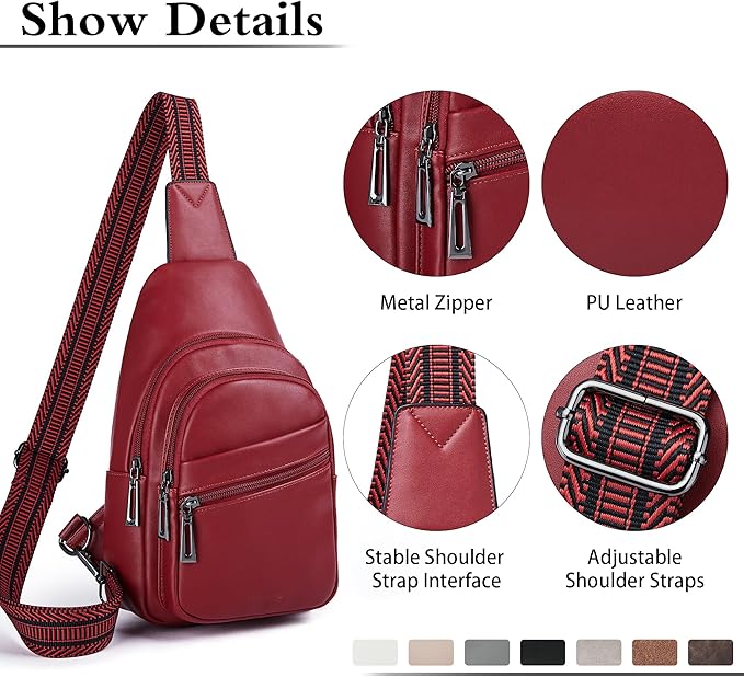 Sling Bag Crossbody Bags for Women Small Cross Body Bag Fanny Packs Chest Sling - Image 5