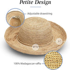 Wallaroo Hat Company – Women’s Petite Catalina Sun Hat – Wide Brim, Natural - Image 4