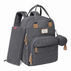 RUVALINO Diaper Bag Backpack, Large Capacity, Waterproof, Dark Gray by RUVALINO
