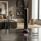 New Upgraded Waterless Scent Oil Nebulizer – Smart App & Remote Control, Covers Up to 4000 Sq Ft, Quiet Aroma Diffuser for Home, Hotel & Office, Up to 20H Runtime, 360° Light & Timer