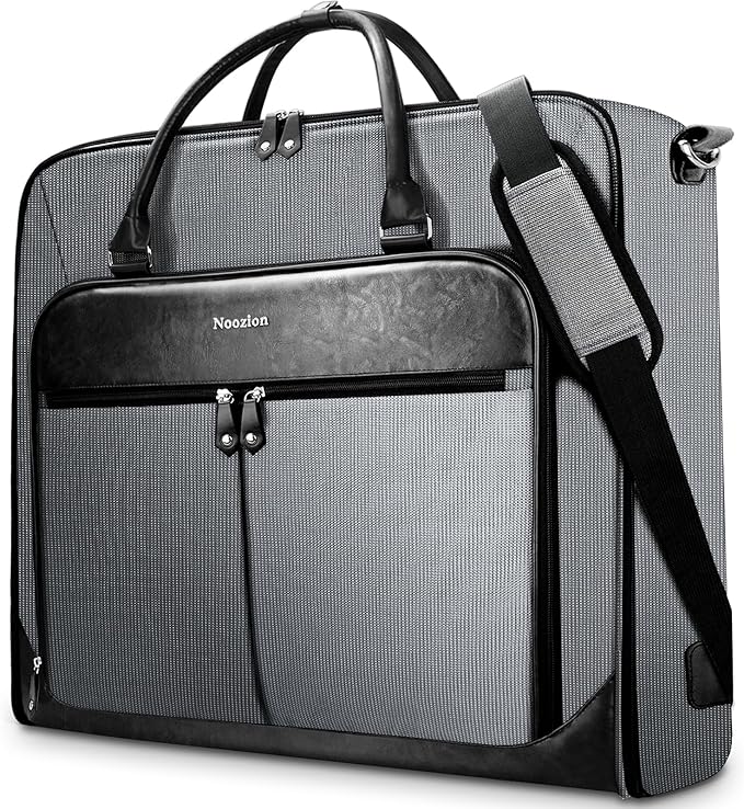 Garment Bag Travel Large Leather Carry On Suit Bag by Noozion