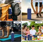 3 pack Collapsible Water Bottles, Silicone Foldable Portable Water Bottle 20.6oz - Image 9