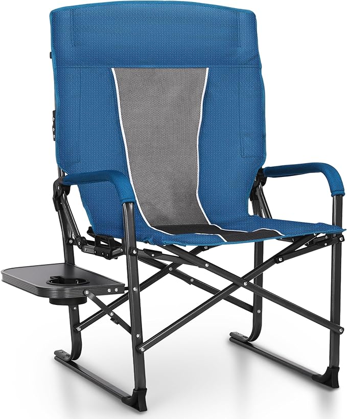 ALPHA CAMP Oversized Folding Camping Chairs High Backrest Reclining Director by ALPHACAMP