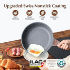 SENSARTE Nonstick Frying Pan Skillet, Swiss Granite Coating Omelette Pan - Image 2