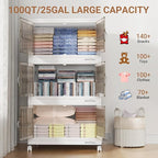 BROVIEW 400Qt Stackable Storage Bins - Image 4