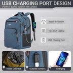 40L Expandable Laptop Backpack, Anti-thief Travel Backpack - Image 6