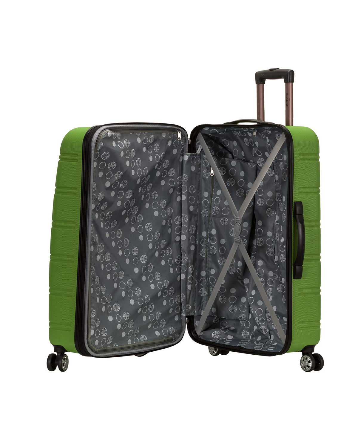 Melbourne Hardside 2 Piece Expandable Spinner Wheel Luggage Set (Green / 2 Piece (20"/28"))