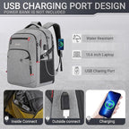 48L Expandable Laptop Backpack, Anti-thief Travel Backpack - Image 4
