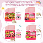 Kids Bento Lunch Box with 8oz Soup Thermo, Kids Leakproof Lunch Food Containers - Image 5