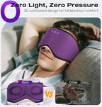 MUSICOZY Sleep Headphones with Bluetooth 5.4 Sleep Mask, Removable 3D Eye Cups - Image 2
