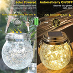 ROSHWEY Solar Lanterns Outdoor Waterproof, 4 Pack Garden Lights Outdoor Lantern - Image 5