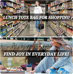Black Lunch Box for Women Insulated Lunch Bag for Work - Image 6