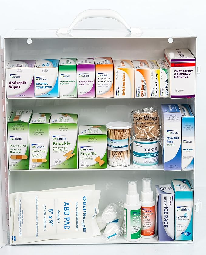 3-Shelf Metal 1st Aid Cabinet Class A, Large Capacity First Aid Wall Mount - Image 3