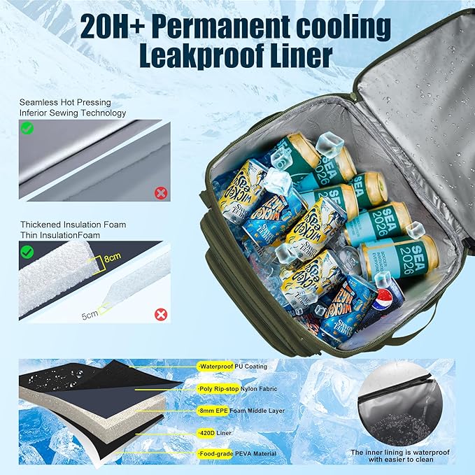 Backpack Cooler Insulated Leak Proof - Image 2