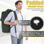 Laundry Bags Extra Large Heavy Duty, 115L Laundry Backpack, Sturdy Laundry Bag - Image 4