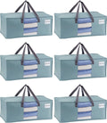 VENO 6 Pack Moving Bags for College, Heavy-Duty Storage Totes, Moving Boxes and by Veno