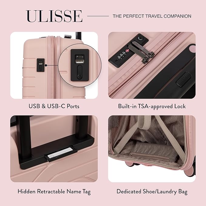 Bric's Milano By Bric's Ulisse 21" Expandable Spinner Pearl Pink One Size - Image 4