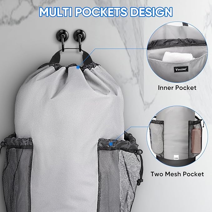 BALEINE 150L Laundry Bag Backpack, 900D Oxford Fabric Large Travel Laundry Bags - Image 3