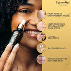 Lighten-Up Skin brightening Serum, 1 Fl oz / 30 ml, for Face, Armpits, Hands, Knees and Body, with Argan Oil and Shea Butter