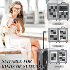 8 Set Compression Packing Cubes Travel, Lightweight Expandable Travel Cubes - Image 3