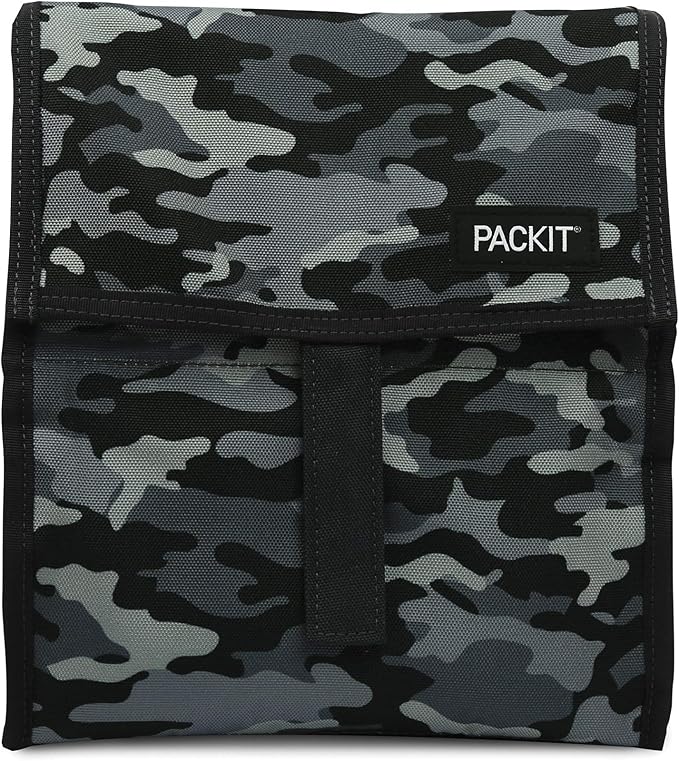 Freezable Lunch Bag, Charcoal Camo by PackIt