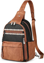 FADEON Large Sling Bag for Women, Leather Crossbody Purse Designer Anti Theft - Image 9