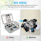 Electronic Organizer Travel Case, Travel Cord Organizer Case Portable - Image 4