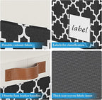 Large Storage Bins with Lids, Foldable Fabric Storage Baskets with Lids - Image 5