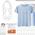 HOUSE DAY Foldable Travel Hangers 20 Pack w/10 Clips, Cruise Essentials 2025 by HOUSEDAY