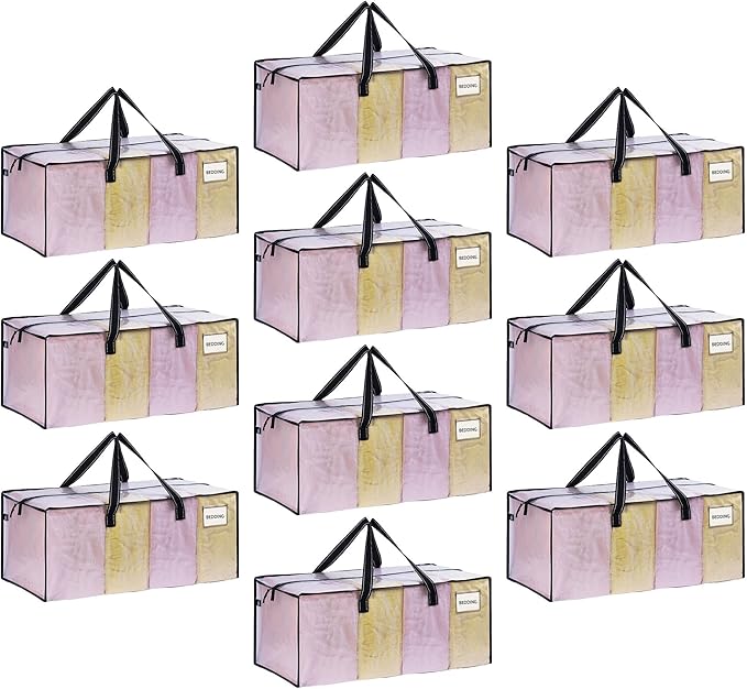 VENO 10 Pack Moving Bags Extra Large Storage Bags by Veno