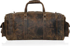 Large duffel bags for men holdall leather travel bag overnight gym sports - Image 4