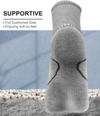 BULLIANT Compression Socks for Men 6Pairs, Athletic Crew Socks Cushioned For - Image 3