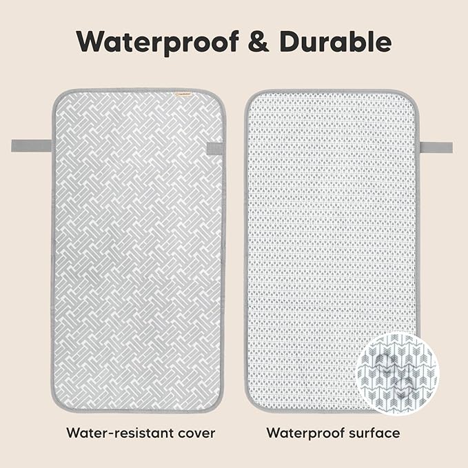 KeaBabies Portable Diaper Changing Pad, Easy Wipe Clean - Image 4