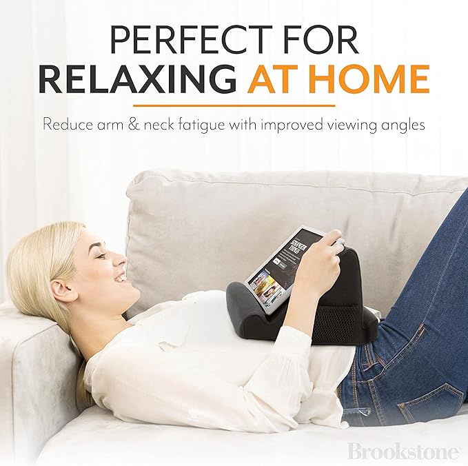 Brookstone - Memory Foam Lap Desk Tablet Holder, Holds Phones, E-Book Readers - Image 2